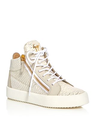 Giuseppe Zanotti May London Snake-Print High Top Sneakers