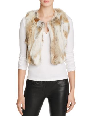 525 America Multi-Color Fur Super Crop Vest