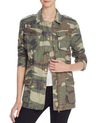 Vintage Havana Camo Print Military Jacket