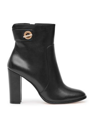 REISS Hepworth Block Heel Booties