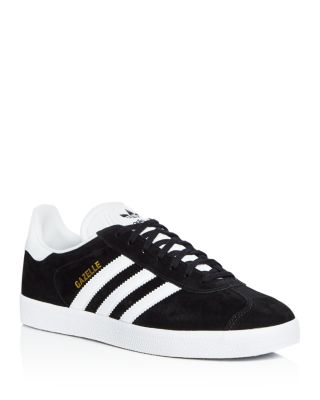 Adidas Originals Adidas Gazelle Bb5476 Men's Us 10.5 Black White Leather Low Top Sneakers Nr9420 In Black
