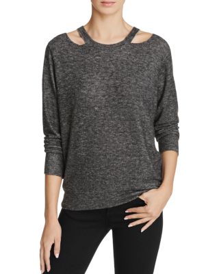 LNA Bolero Cutout Sweater