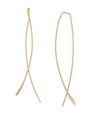 Nancy B Crossover Sweep Drop Earrings