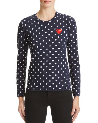 Comme Des Garcons PLAY Polka Dot Tee