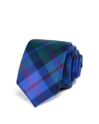 Bloomingdale's Boys Bright Plaid Silk Tie