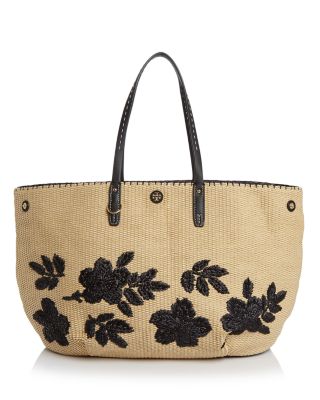 Tory Burch Kerrington Square Straw Tote