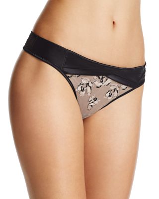 Calvin Klein CK Black Tempt Thong #QF1628