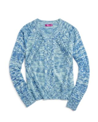 AQUA Girls' Slub Knit Sweater - Sizes S-XL