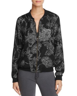 Vero Moda Electra Floral Print Bomber Jacket