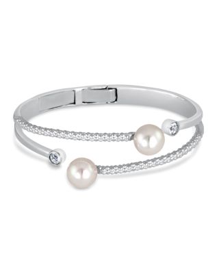 Majorica Simulated Pearl Textured Bangle