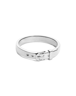 Shinola Sterling Silver Tiny Buckle Ring