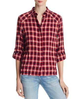 Alice and Olivia Glenna Plaid Shirt