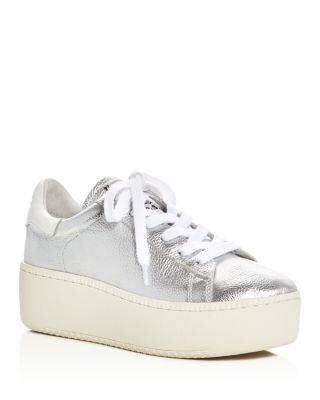 Ash Cult Metallic Lace Up Platform Sneakers