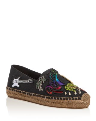 MARC JACOBS Sienna Appliqué Embellished Espadrille Flats