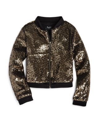 Bardot Junior Girls' Sequined Bomber Jacket - Sizes 8-16