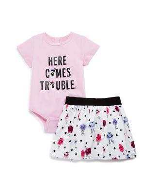 kate spade new york Infants Girls' Here Comes Trouble Bodysuit & Skirt Set - Sizes 12-24 Months