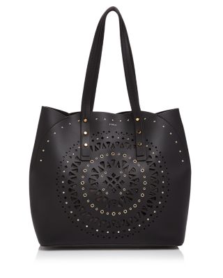 Furla Aurora Laser Cut Medium Leather Tote