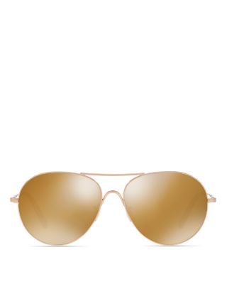 OLIVER PEOPLES UNISEX ROCKMORE MIRRORED SUNGLASSES, 58MM,OV1218S-0358W