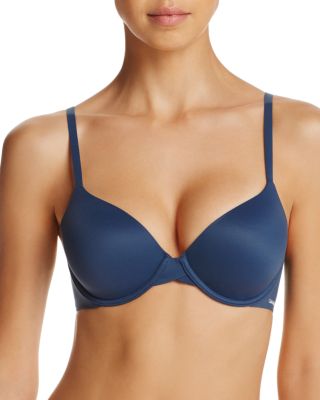 Calvin Klein Perfectly Fit Full Coverage T-shirt Bra F3837 In Intuition Blue