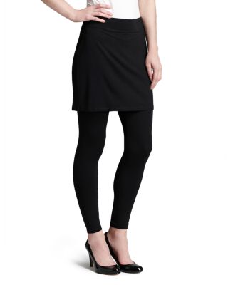 EILEEN FISHER SKIRTED ANKLE LEGGINGS,EEVF-P1515M