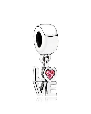 PANDORA Sterling Silver & Cubic Zirconia Love Dangle Charm