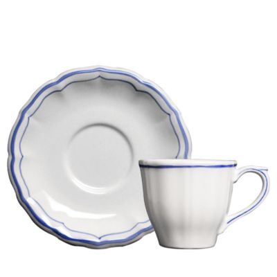 Gien France Filets Tea Cup & Saucer