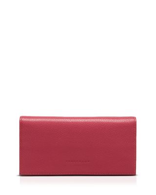 Longchamp Veau Foulonne Checkbook Wallet