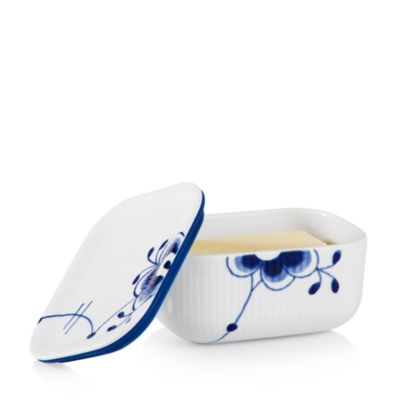 Royal Copenhagen Blue Fluted Mega Butter Dish