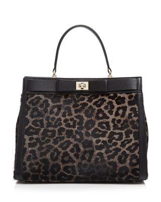 kate spade new york Mayfair Drive Luxe Tullie Leopard Calf Hair Satchel ...