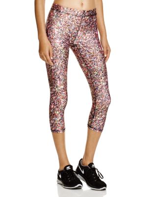 Terez Glitter Capri Leggings