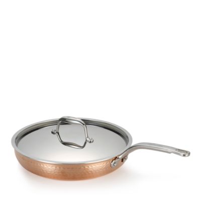 Lagostina Martellata Tri-Ply Hammered Copper Covered Skillet