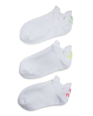 Polo Ralph Lauren Double Tab Micro Ankle Socks, Set of 3