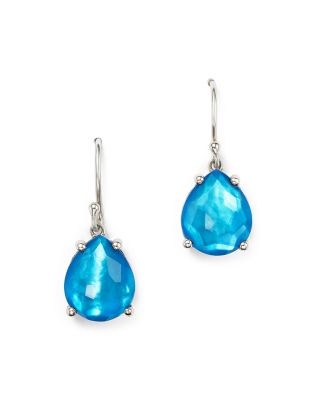 IPPOLITA Sterling Silver Wonderland Pear Drop Earrings in Ice