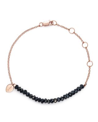 Meira T 14K Rose Gold Mystic Bracelet with Silver Black Spinel