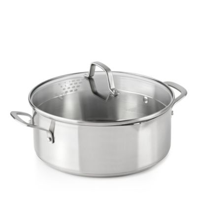 Calphalon Classic Stainless Steel Cookware 5-Quart Dutch Oven