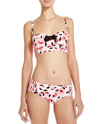 kate spade new york Smocked Bralette Bikini Top & Smocked Hipster Bikini Bottom 