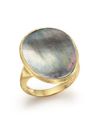 Marco Bicego 18K Yellow Gold Lunaria Ring with Black Mother-of-Pearl - 100% Bloomingdale's Exclusive