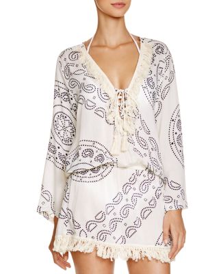 Coolchange Raj Chloe Fringe Tunic Swim Cover Up