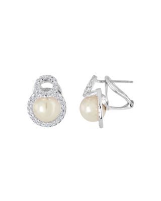 Majorica Diana Halo Stud Earrings