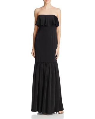 Jill Jill Stuart Strapless Ruffle Gown