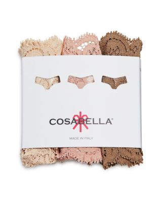 Cosabella Never Say Never Cutie Low-Rise Thongs, Set of 3 #NSNPK0321