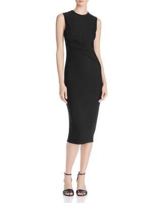 T by Alexander Wang Matte Jersey Drapey Midi Dress