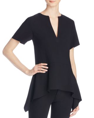 T by Alexander Wang Crepe Draped Top