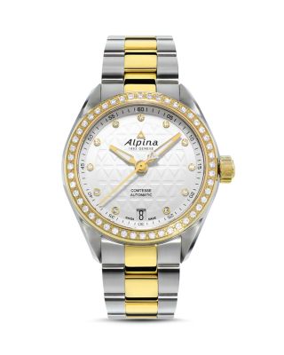 Alpina Comtesse Two-Tone Sport Watch with Diamonds, 34mm