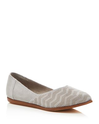 TOMS Jutti Chevron Embossed Slip On Flats