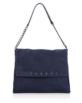 Longchamp Paris Rocks Suede Shoulder Bag