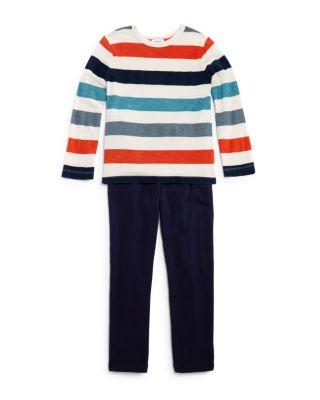 Splendid Boys' Striped Tee & French Terry Pants Set - Sizes 2-7