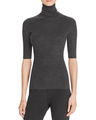 Theory Leenda B Merino Wool Turtleneck Top