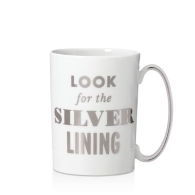 kate spade new york Simply Sparkling Look For the Silver Lining Mug