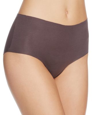 Shop Hanro Invisible Cotton Full Briefs In Mahogany